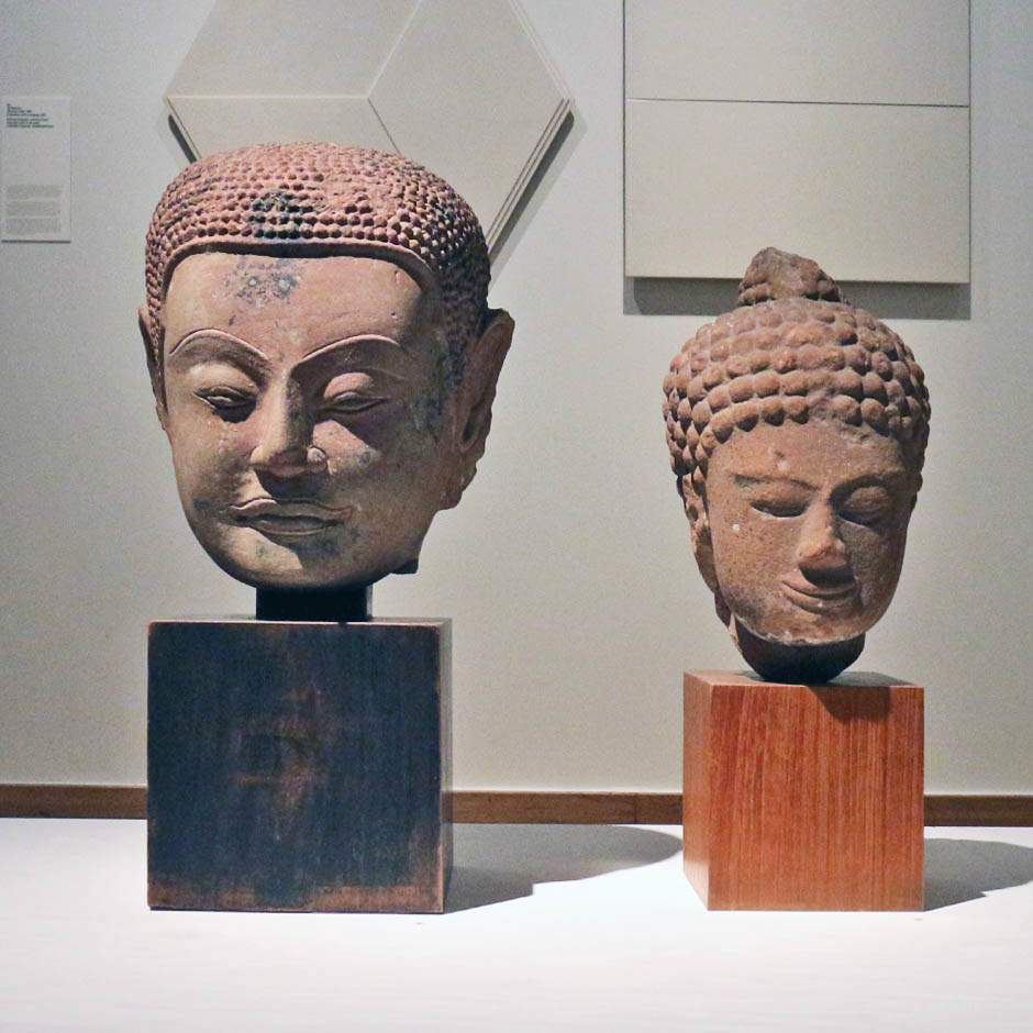 Khmer Head of Dvaravati Buddha. 7-11 century