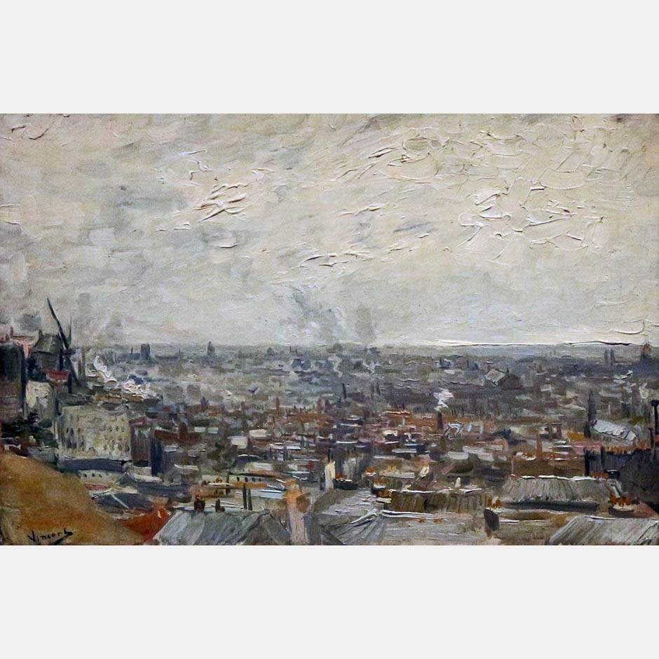 Vincent van Gogh. View of Montmartre. 1886