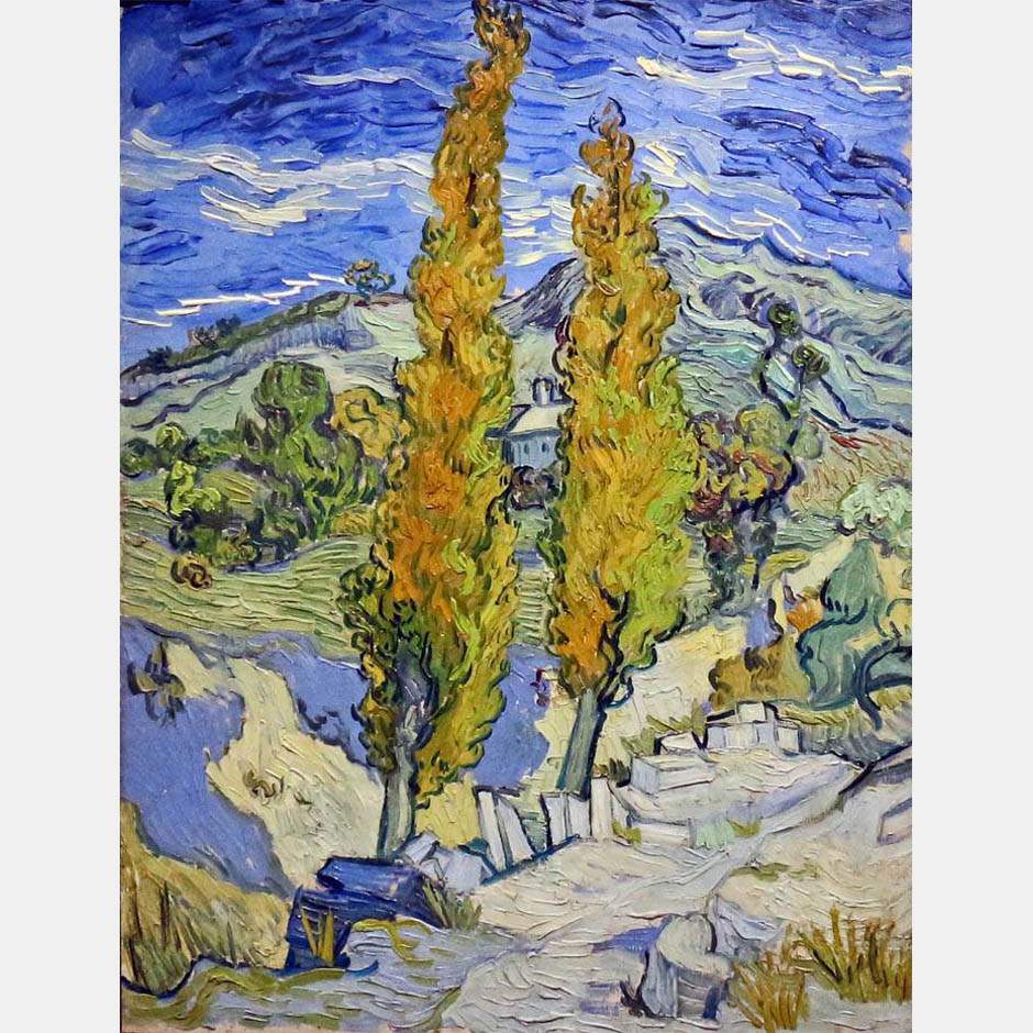 Vincent van Gogh. The Poplars at Saint-Remy. 1889