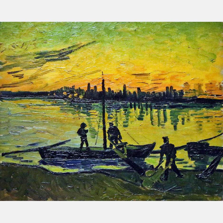 Vincent van Gogh. The Stevedores in Arles. 1888