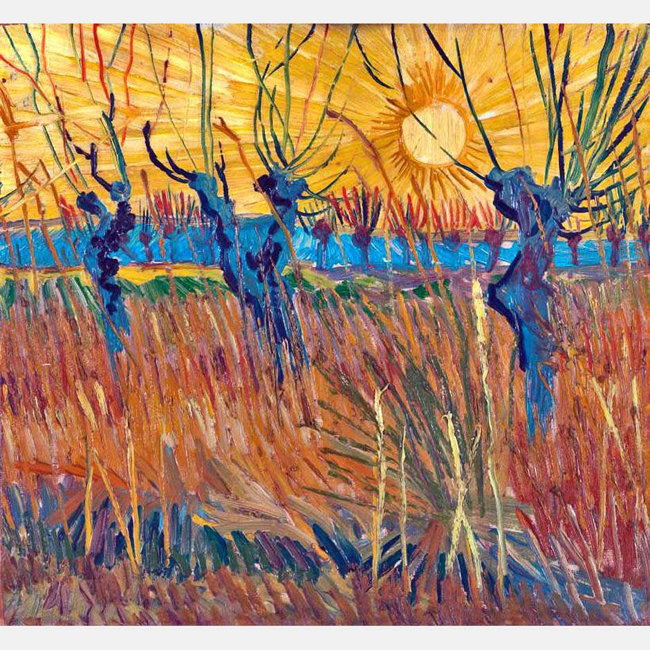 Vincent van Gogh. Willows at Sunset. 1888