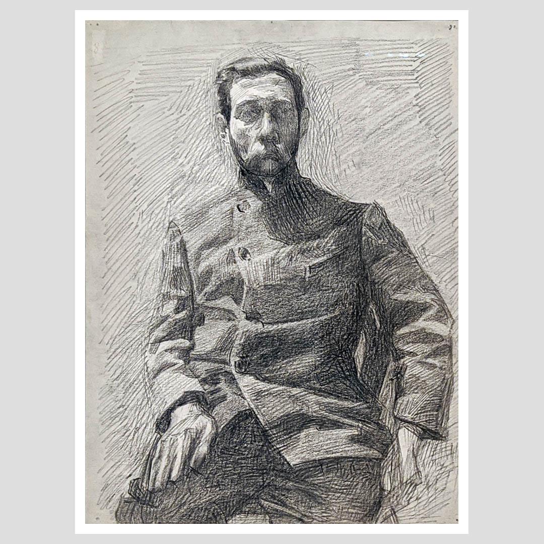 Михаил Врубель. Мужской портрет при вечернем свете. 1903-1904