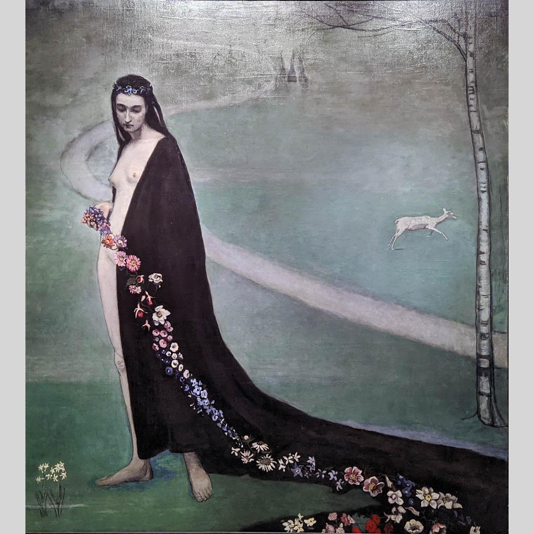 Ромен Брукс. Женщина с цветами (Весна). 1912