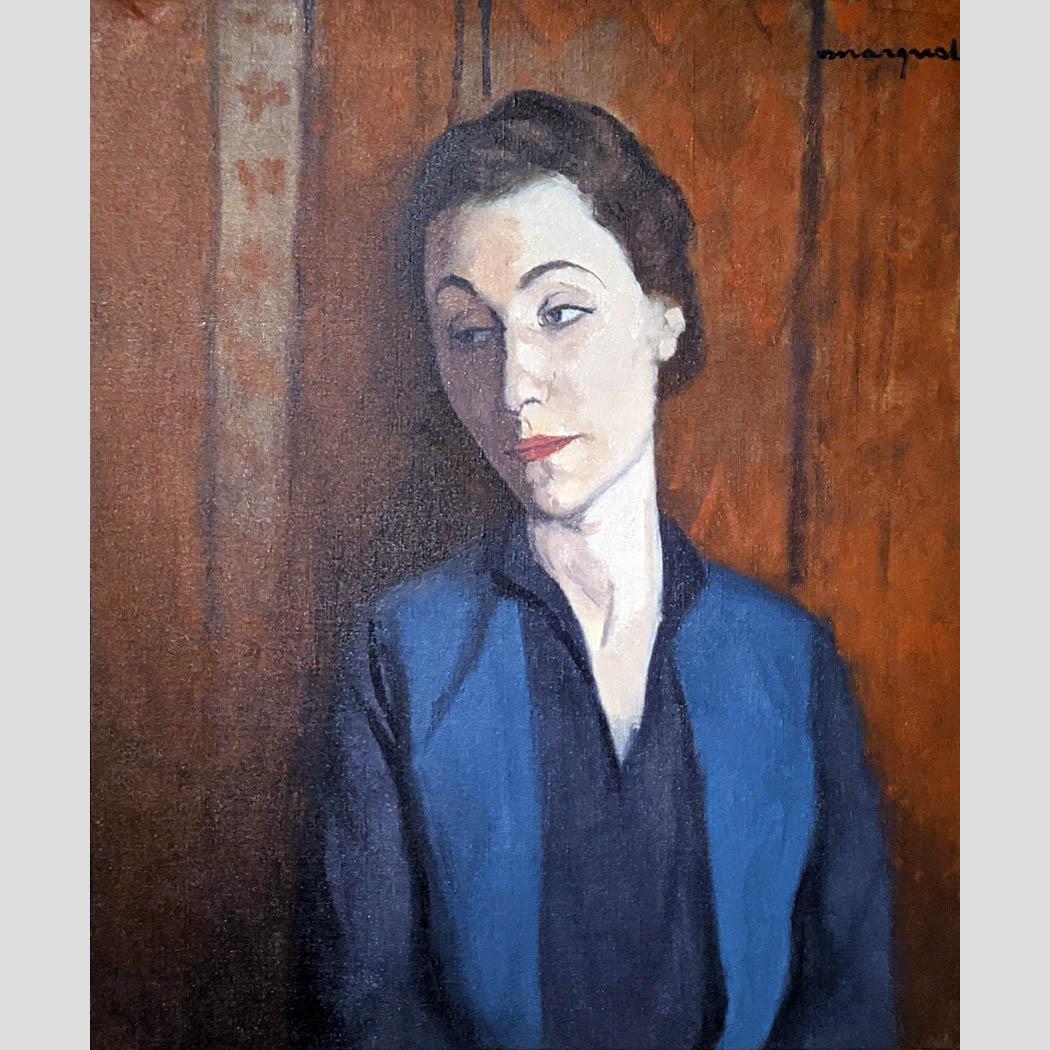 Альбер Марке. Женщина в синем (Мари Лани). 1928