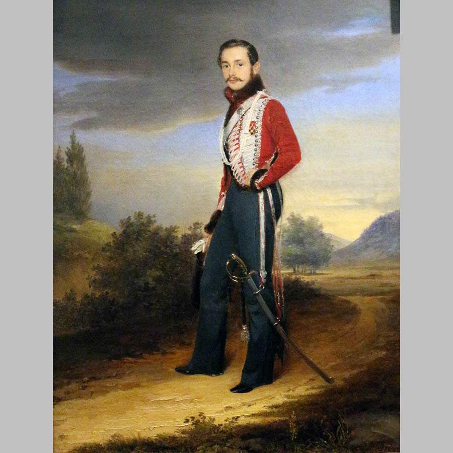 Роберт Шведе. Портрет офицера. 1840
