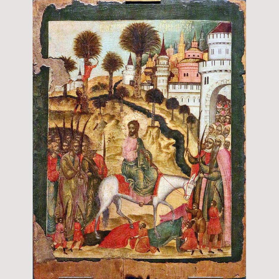 Вход в Иерусалим. Федор Козлов. 1673. Оружейная палата
