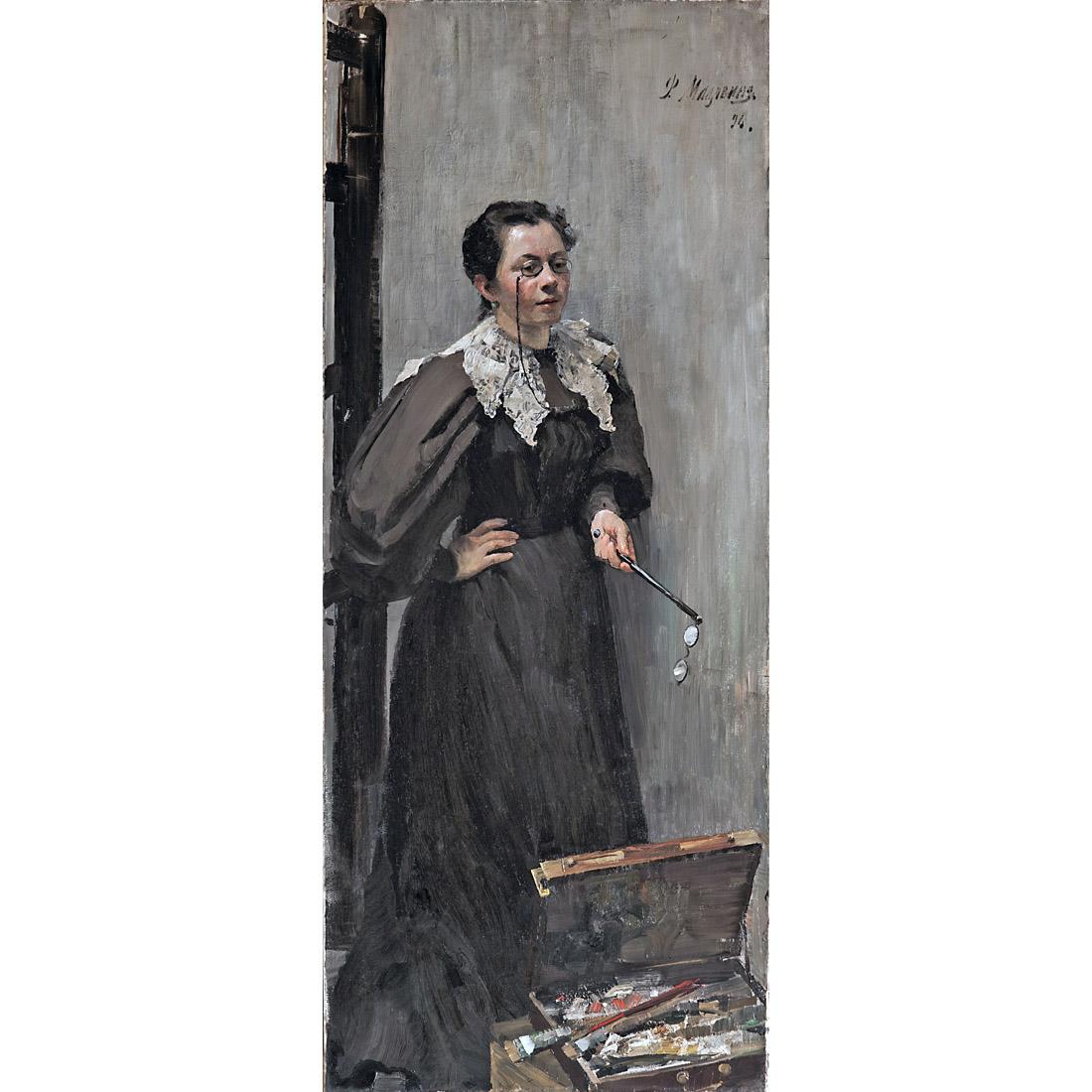 Филипп Малявин. Портрет А.П. Остроумовой. 1896. Русский музей