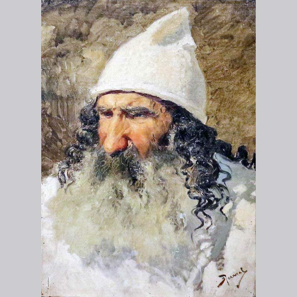 Василий Поленов. Голова еврея. Этюд. 1884