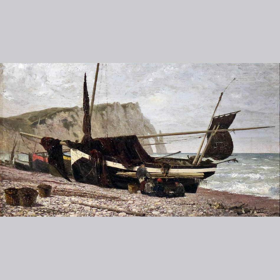 Василий Поленов. Рыбацкая лодка. Нормандия. 1874