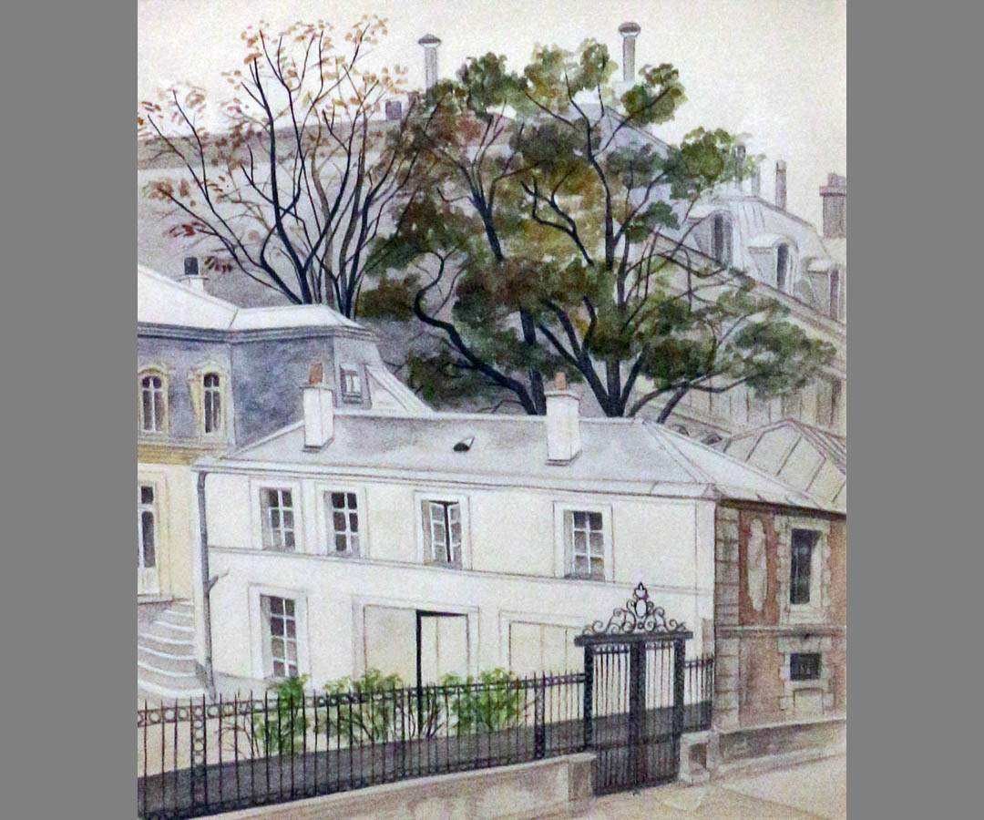 Александра Прегель. Наш дом, из цикла Парижские улицы. 1968