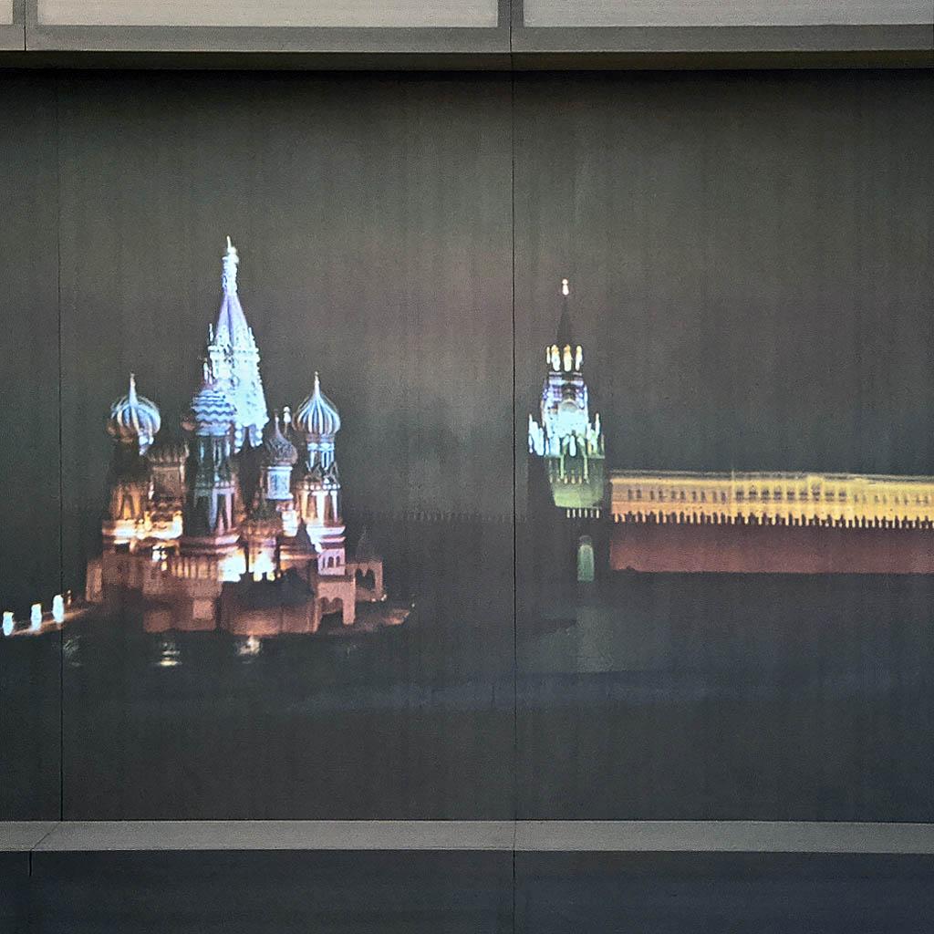 Франциско Инфанте-Арана. Фотографии модели кинетического освещения башен Кремля и Красной площади. 1968