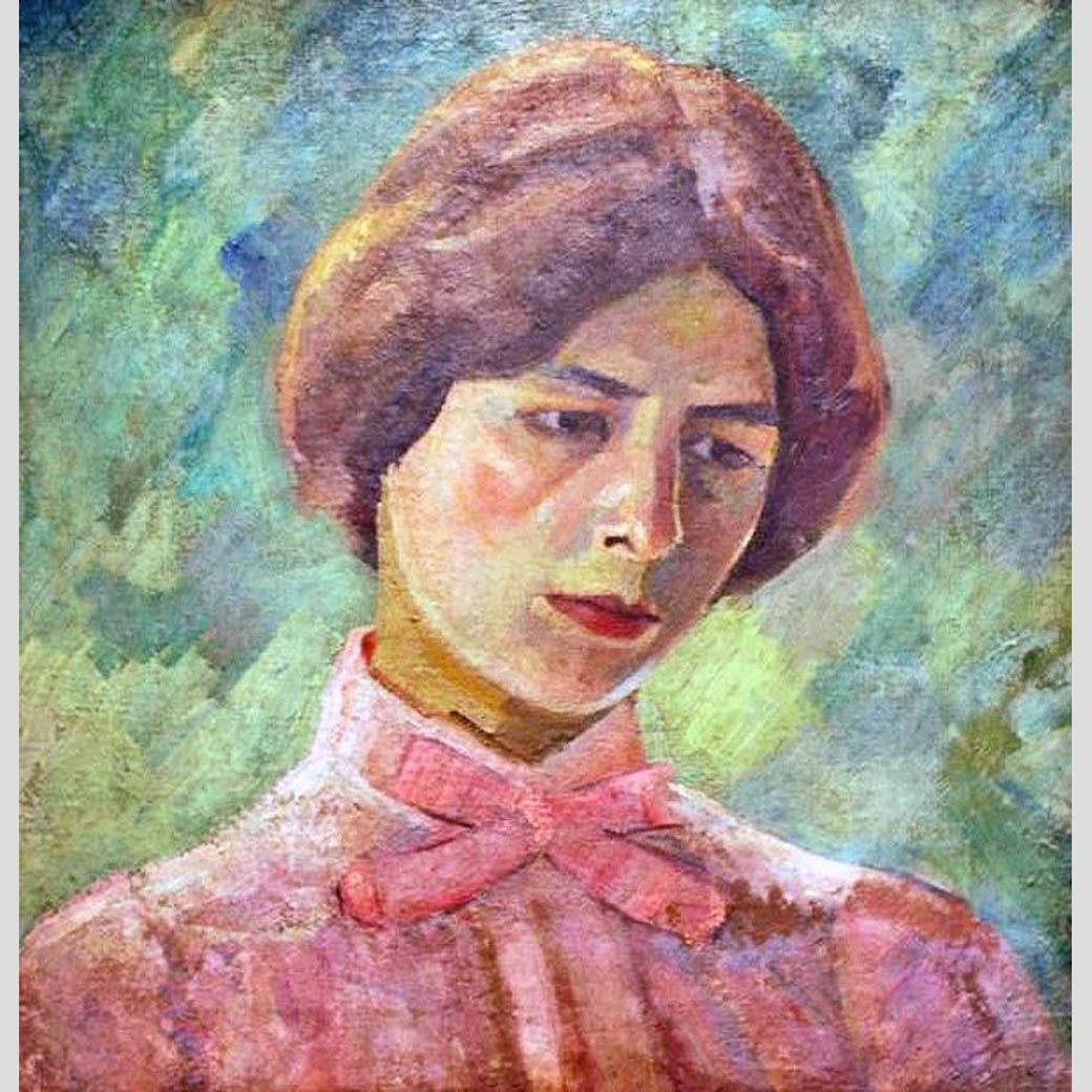 Роберт Фальк. Лиза в розовом. 1909