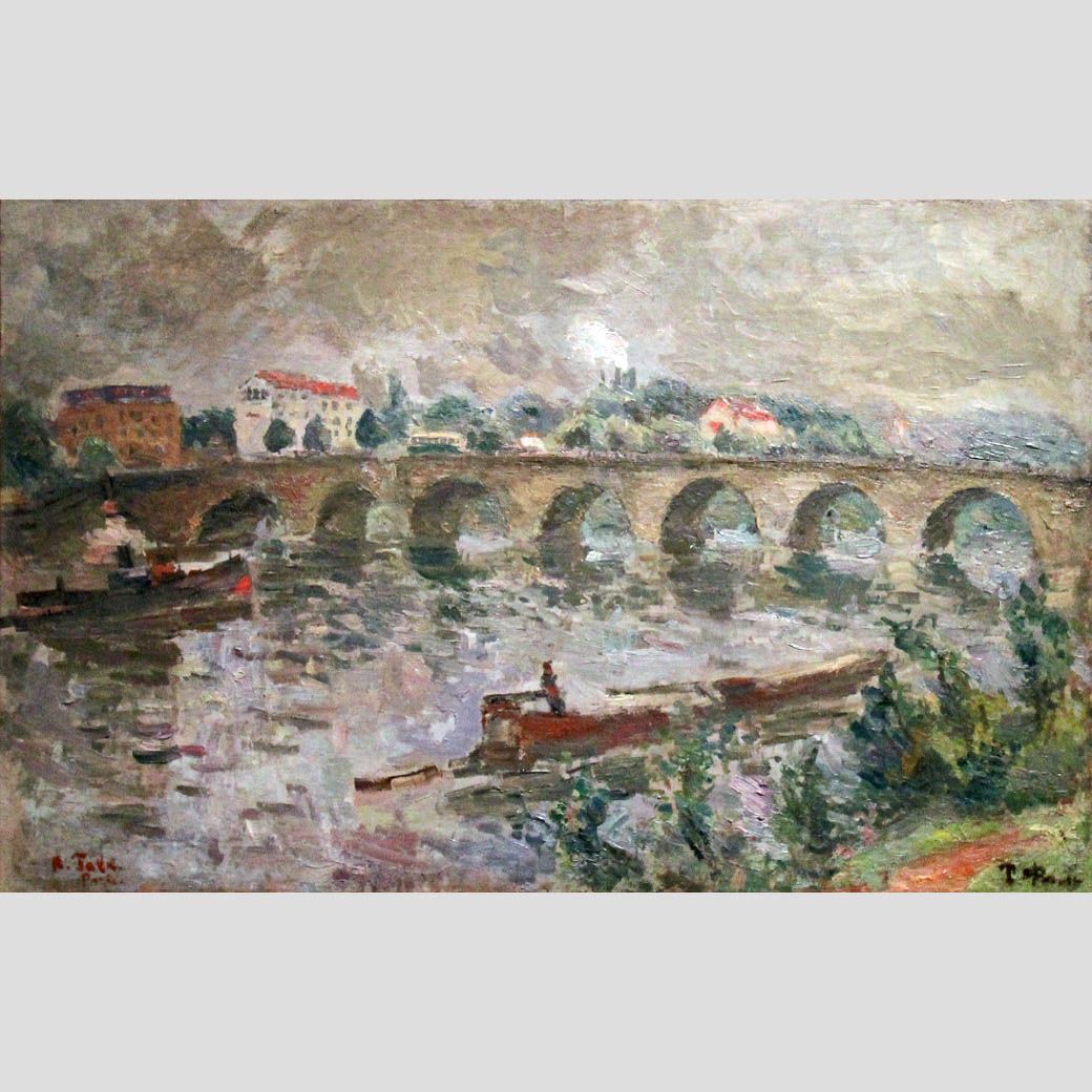 Роберт Фальк. Мост в Сен-Клу. 1934