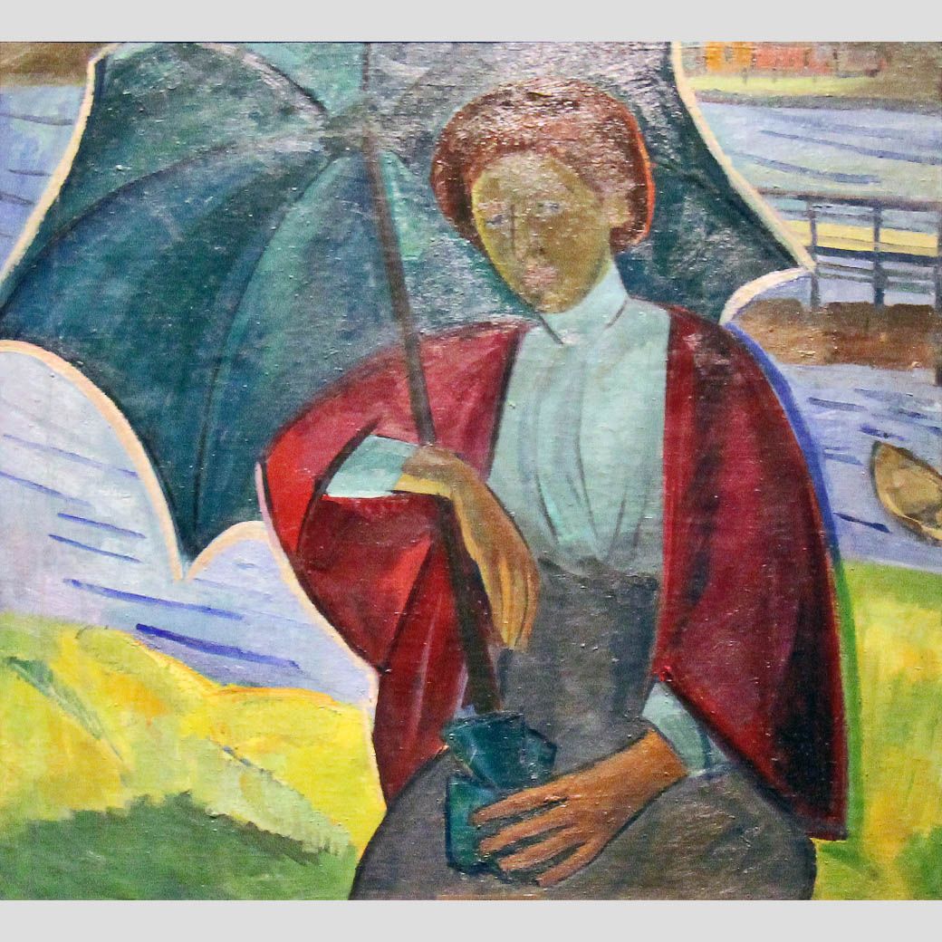 Роберт Фальк. Лиза с зонтиком. 1911