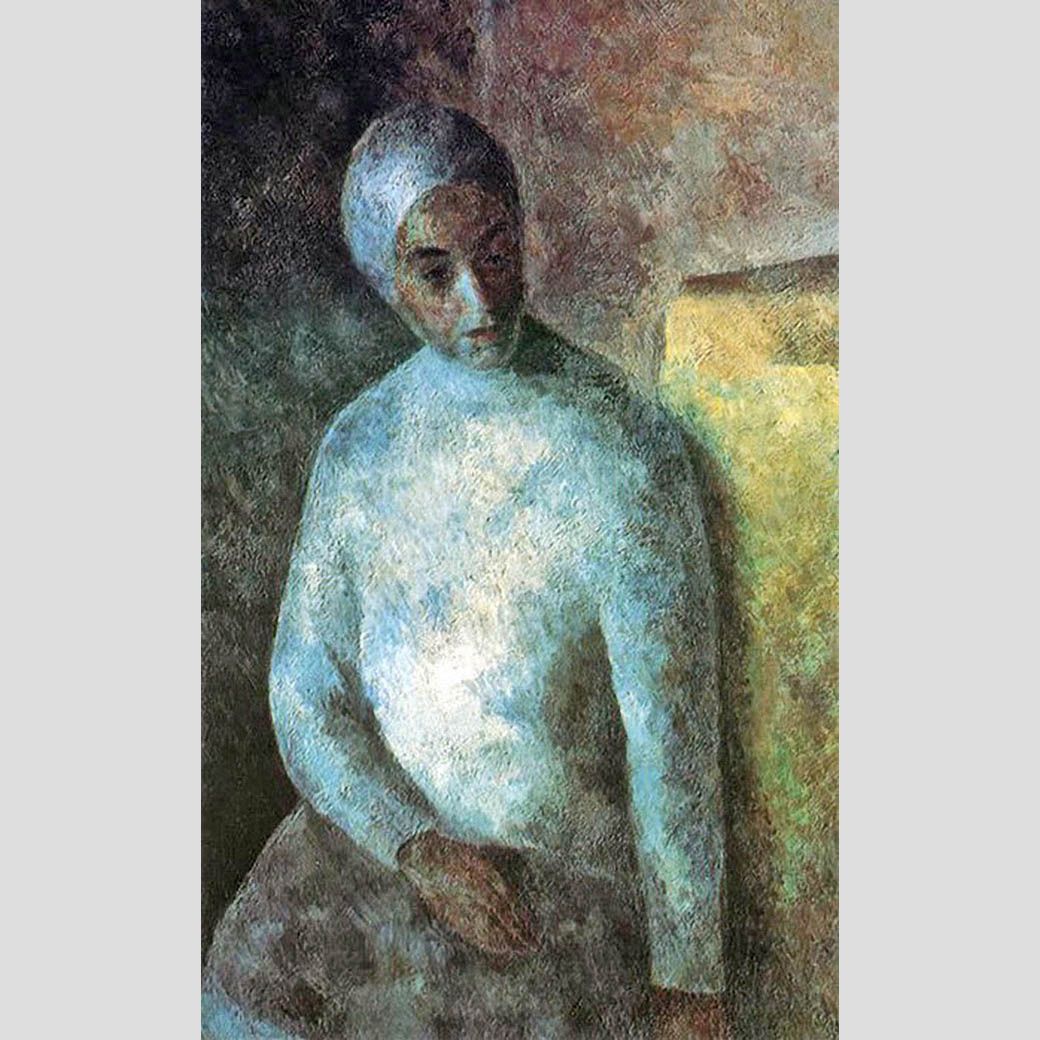 Роберт Фальк. Женщина в белой повязке. 1922-1923