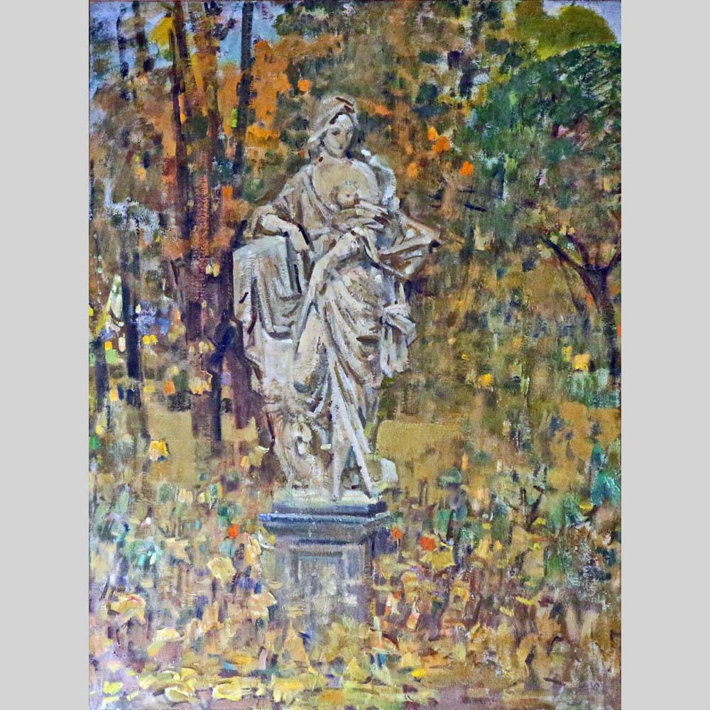 Глеб Савинов. Скульптура в Летнем саду. 1987