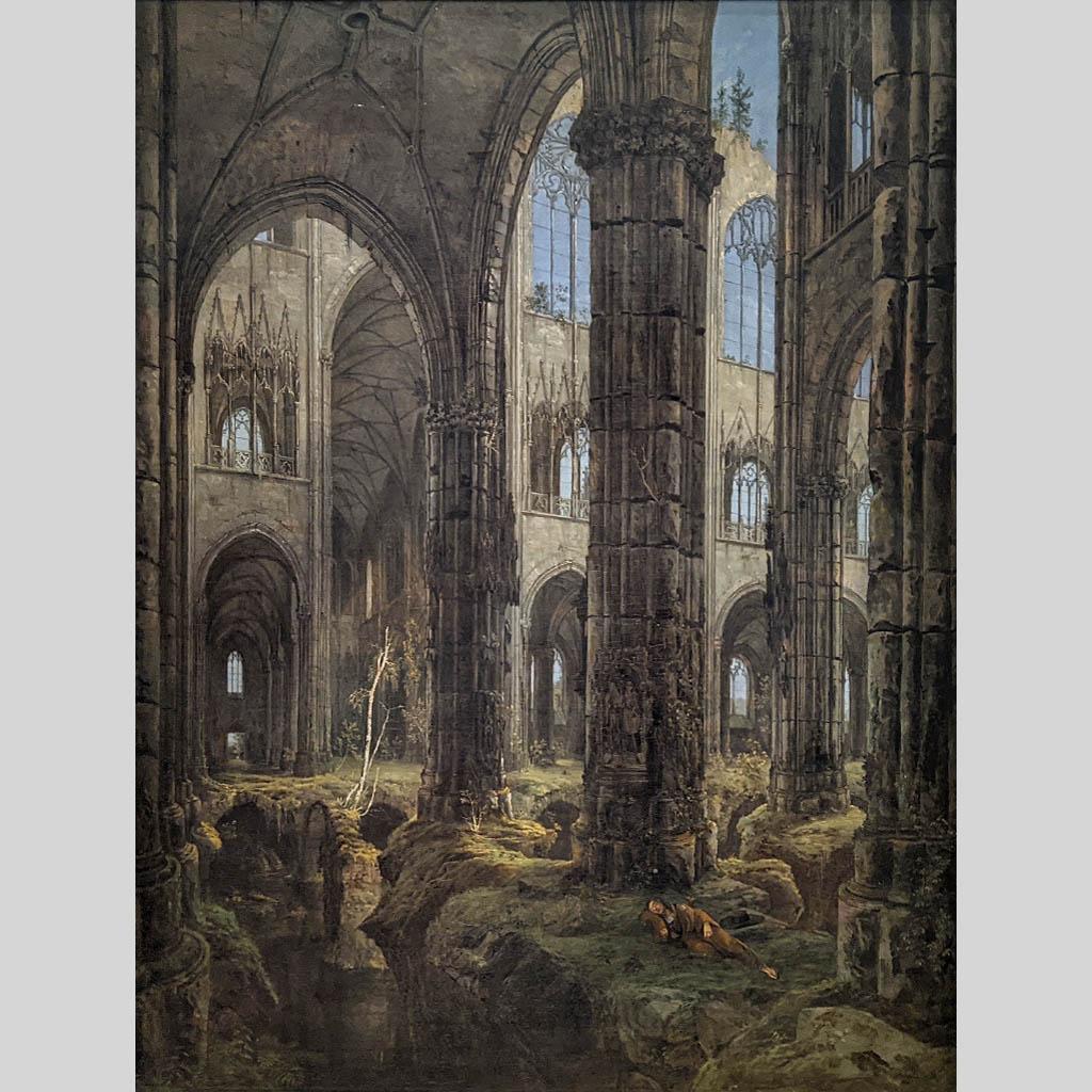 Карл Блехен. Руины готической церкви. 1826
