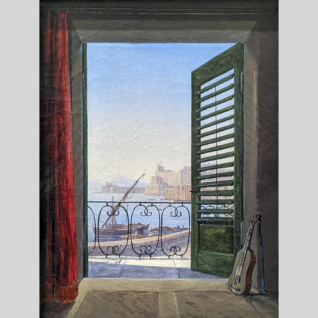 Карл Густав Карус. Балкон в Неаполе. 1829-1830