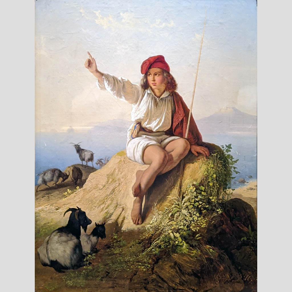 Тимофей Нефф. Неаполитанский пастушок. 1841