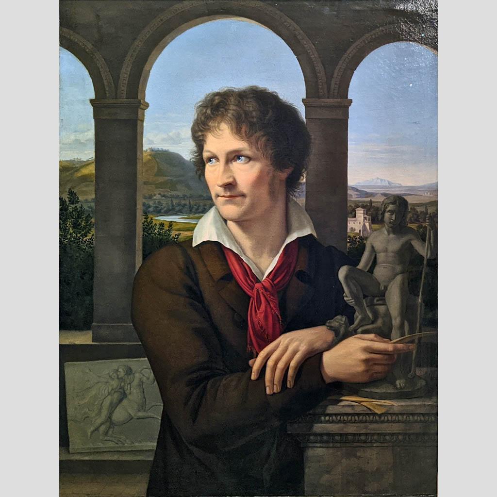Адольф Зенфф. Портрет Бертеля Торвальдсена. 1817-1818