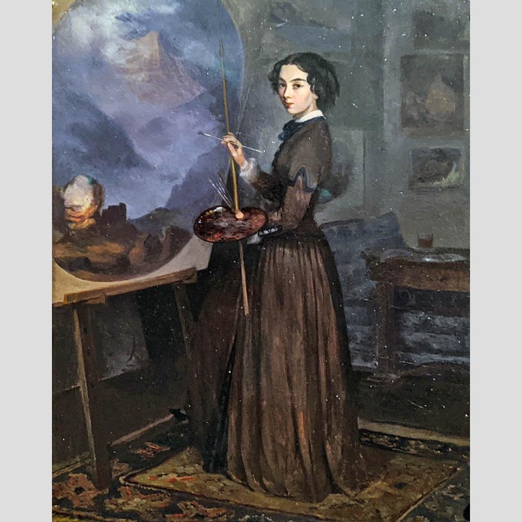 Софья Сухово-Кобылина. Автопортрет. 1847