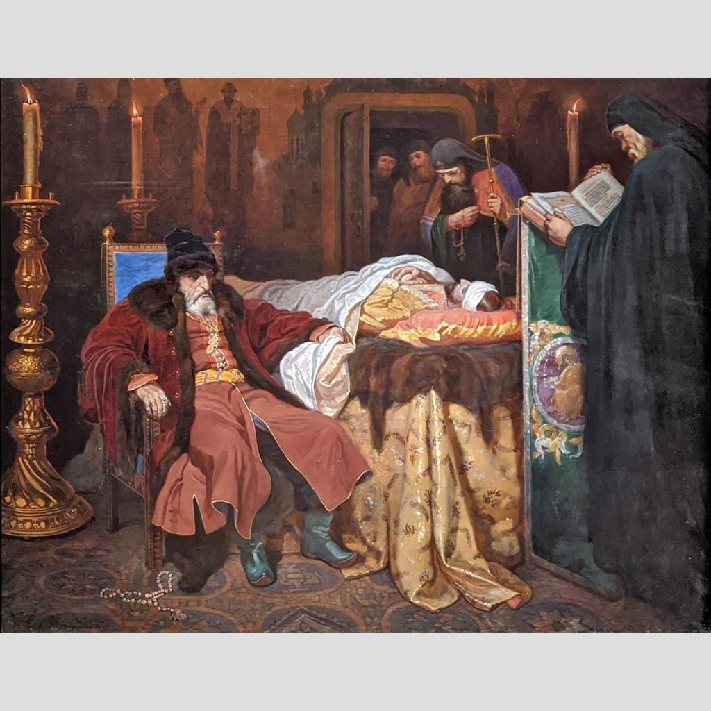 Вячеслав Шварц. Иоанн Грозный у тела убитого им сына. 1864