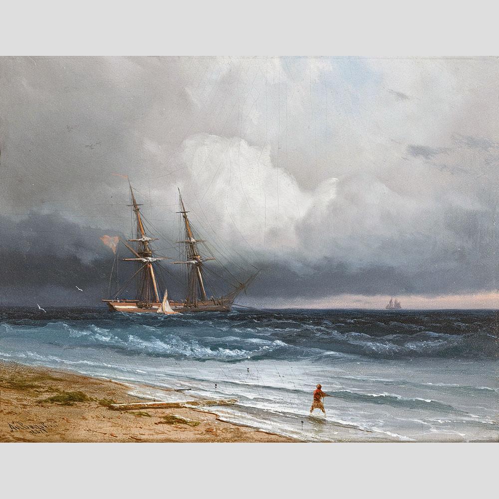 Иван Айвазовский. Морской пейзаж. 1861