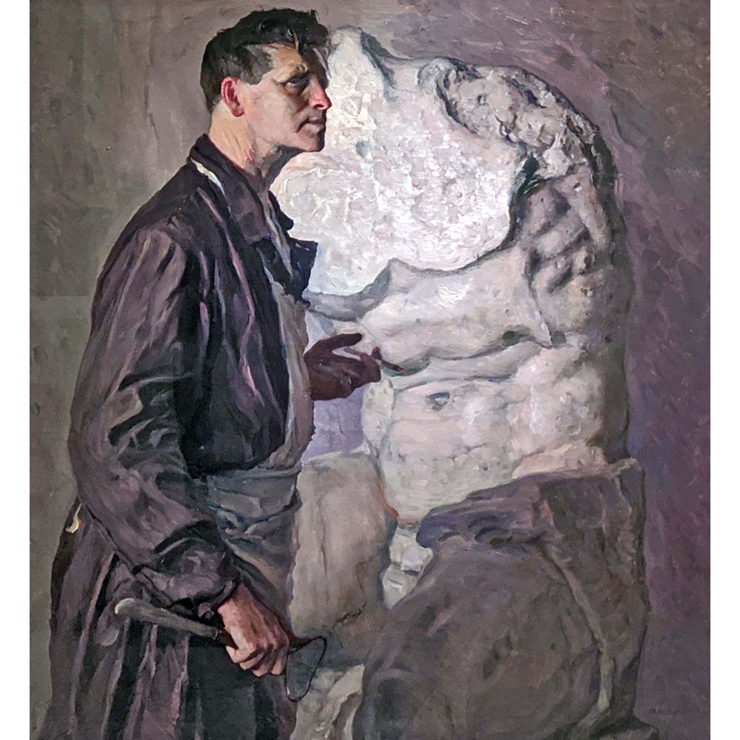 Михаил Нестеров. Портрет скульптора Шадра. 1943