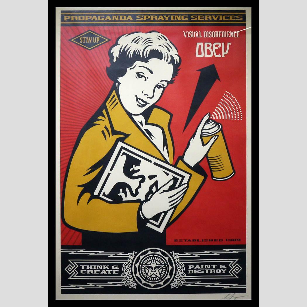 Shepard Fairey (OBEY). Stay up Girl. 2020