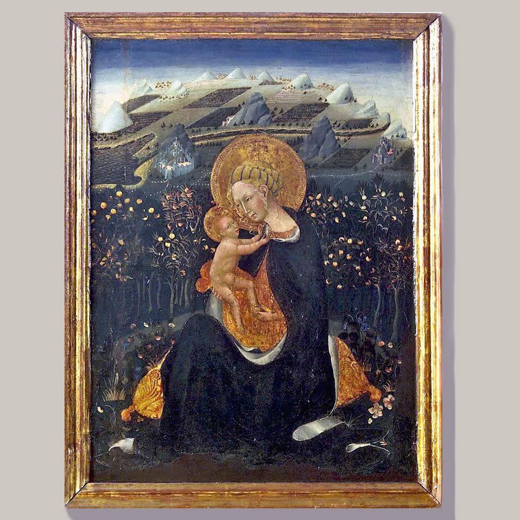 Джованни ди Паоло (Giovanni di Paolo). Мадонна Смирение. 1450