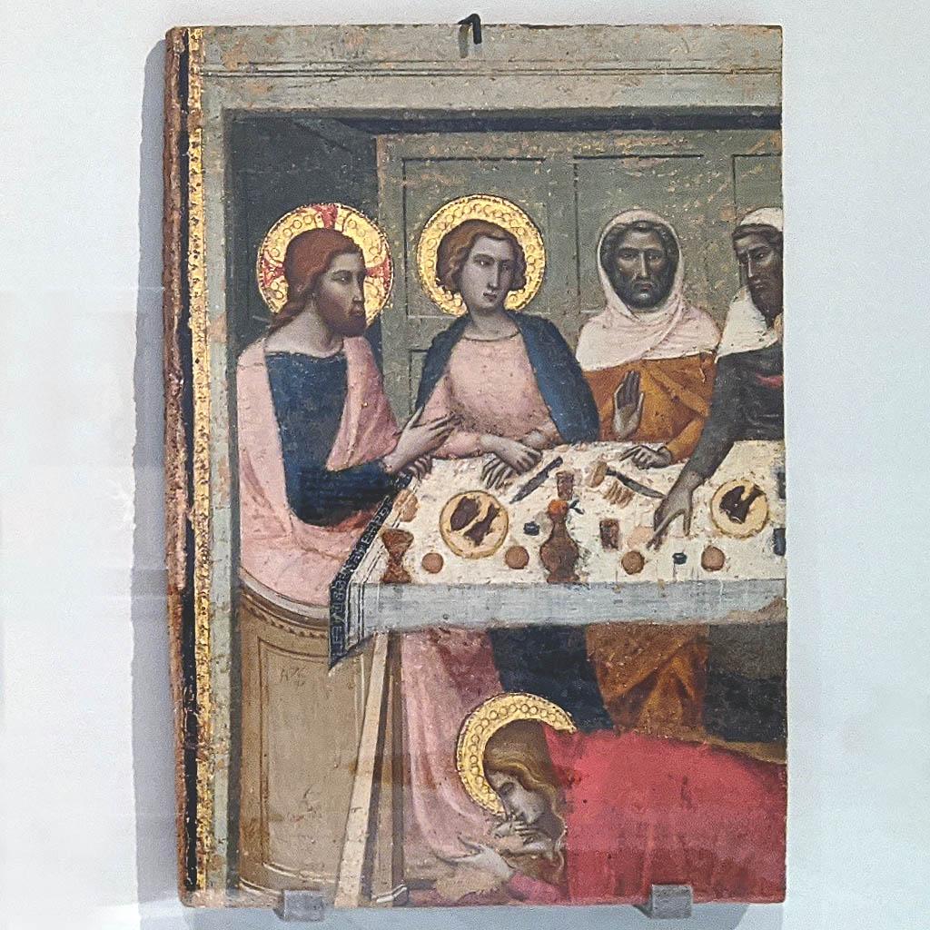 Лука ди Томме (Luca di Tomme). Иссус и Мария в доме Симона фарисея. 1360