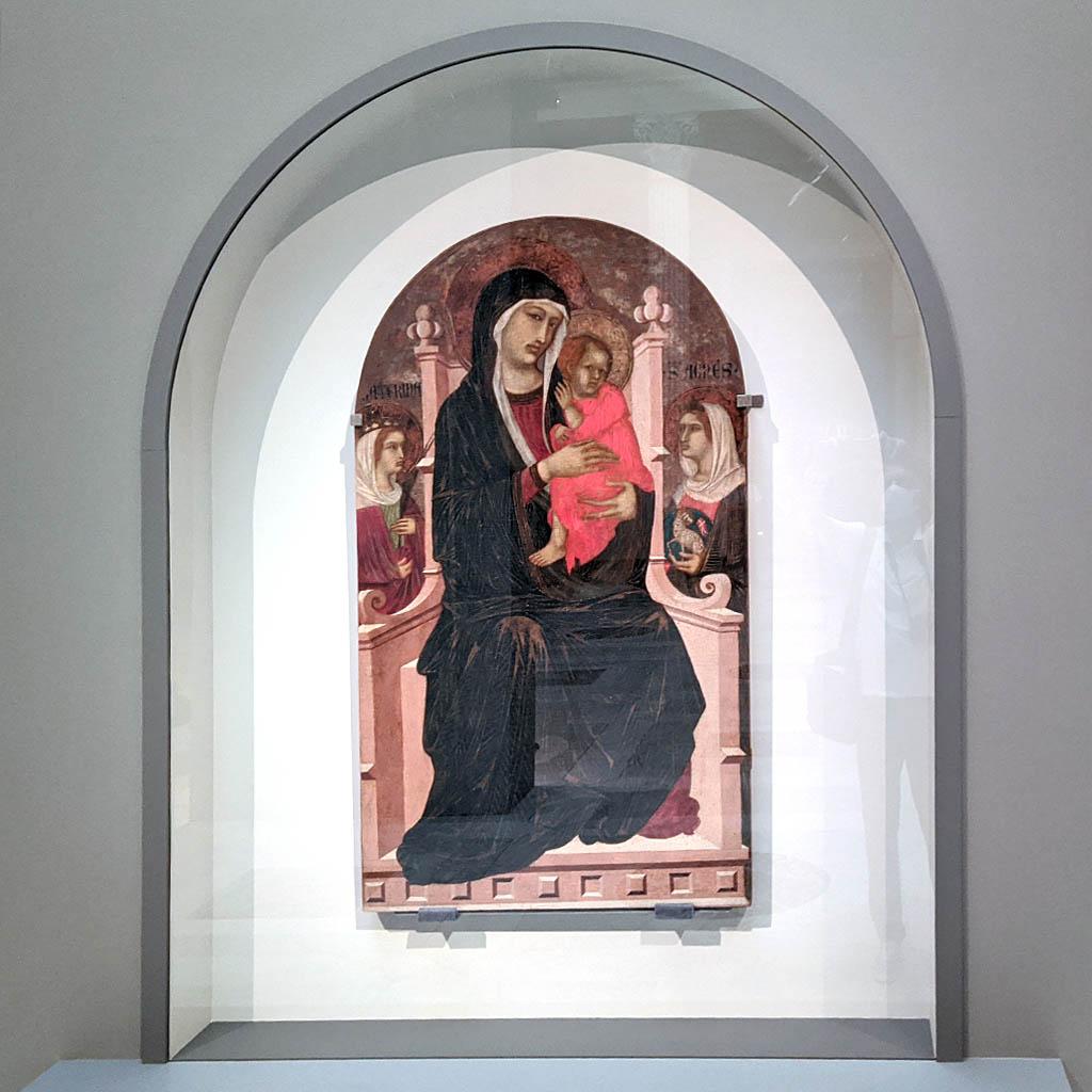 Пьетро Лоринцетти (Pietro Lorinzetti). Мадонна с младенцем. 1310-1315