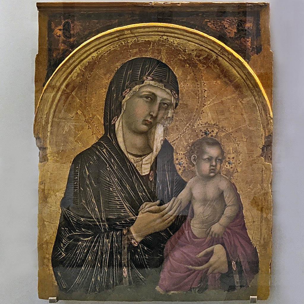 Симоне Мартини (Simone Martini). Мадонна с младенцем. 1305-1310