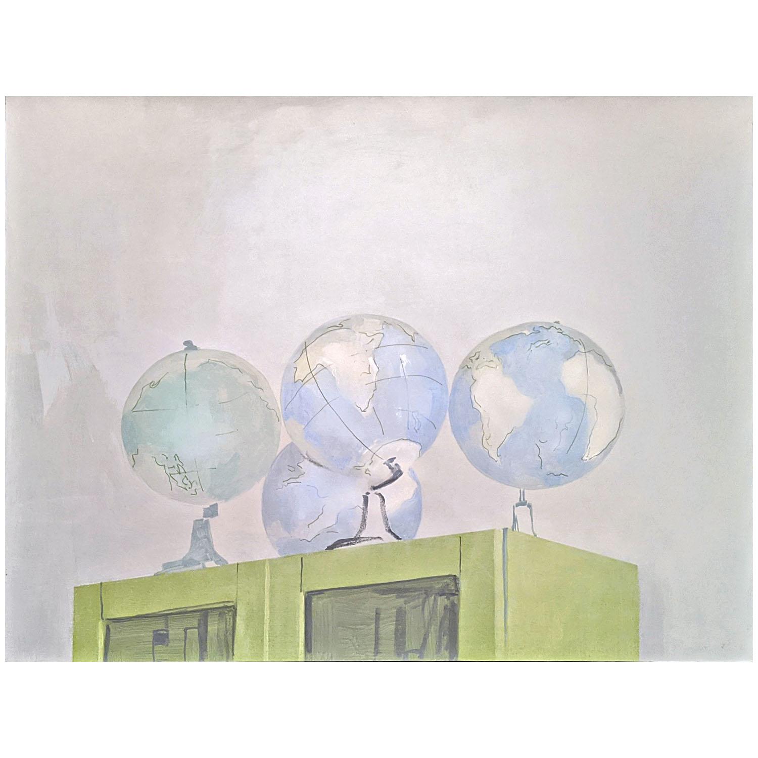 Александра Паперно. Натюрморт с глобусами. 2017