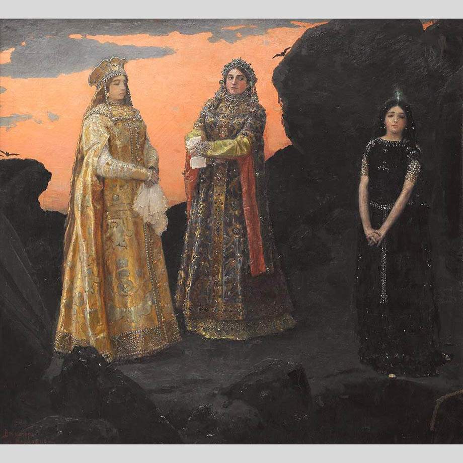 Виктор Васнецов. Три царевны подземного царства. 1881