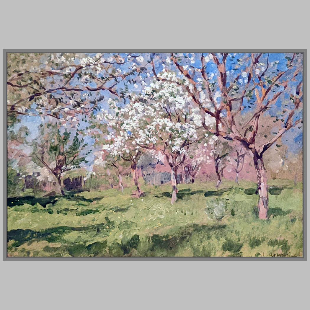 И. Левитан. Цветущие яблони. 1896