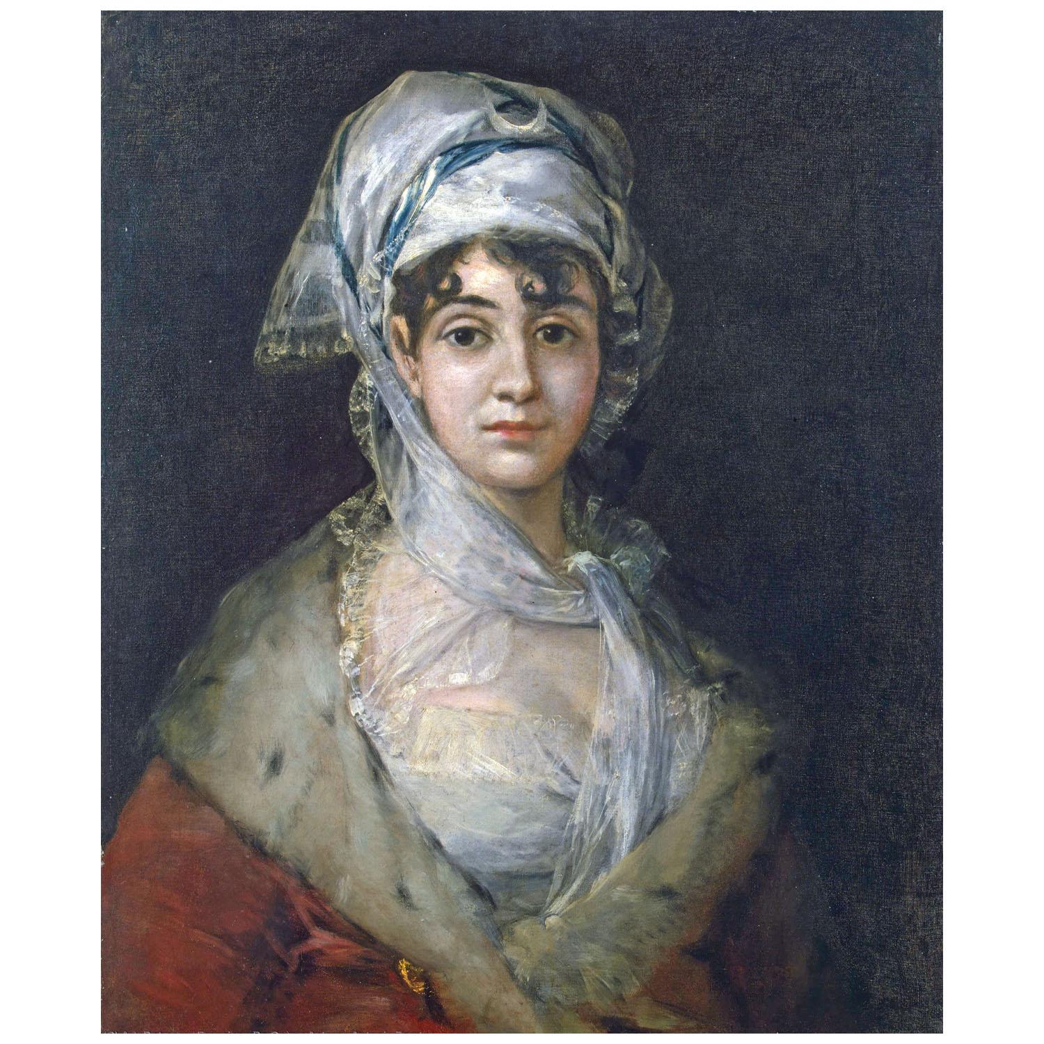 Франсиско де Гойя. Портрет Антонии Сарате. 1810-1811. Эрмитаж