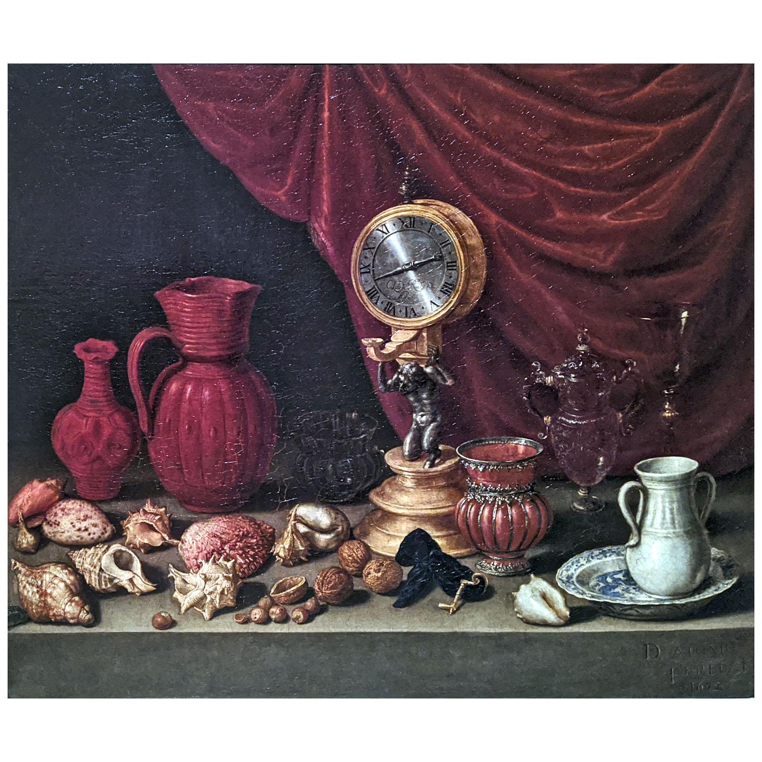 Антонио де Переда-и-Сальгадо. Натюрморт с часами. 1652. ГМИИ им. Пушкина