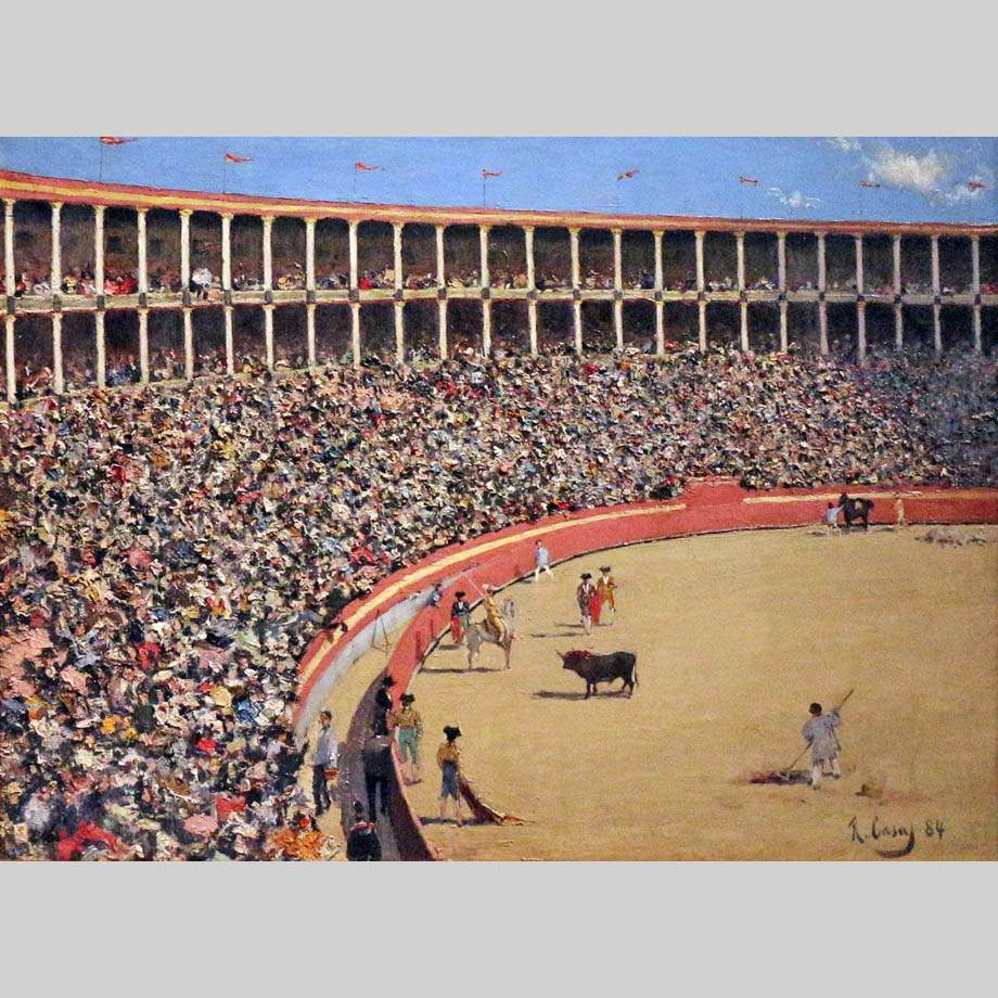 Рамон Казас. Арена для боя быков. 1884