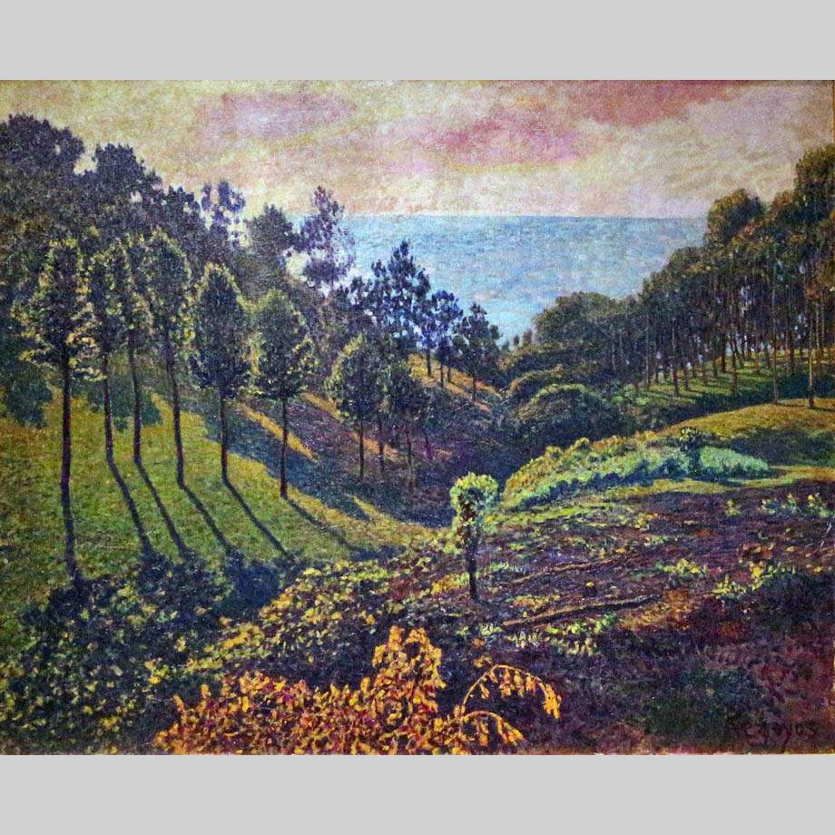 Дарио де Регойос. Сосновый лес в Улии. 1905
