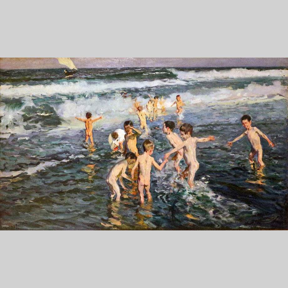 Хоакин Соролья. Сорванцы на пляже. 1899
