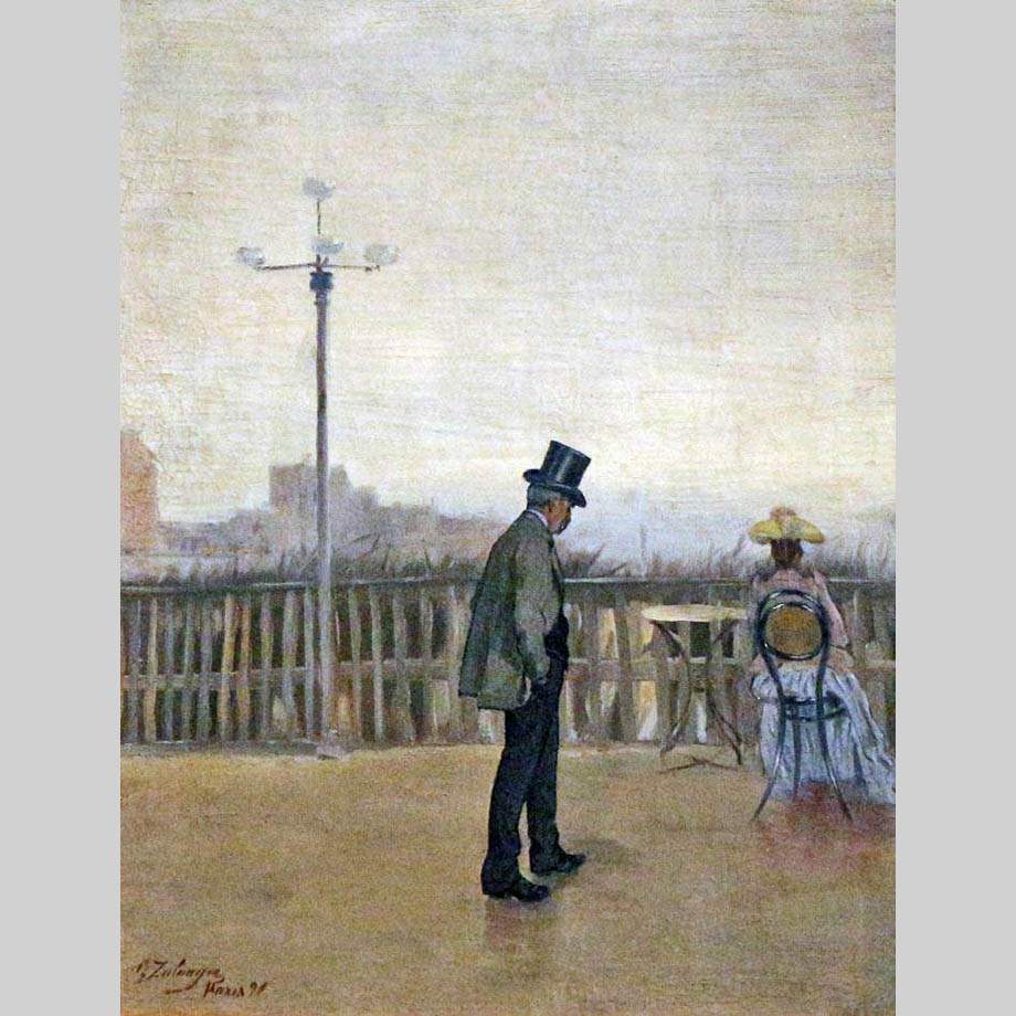 Игнасио Сулоага. Мой отец и сестра в Париже. 1891