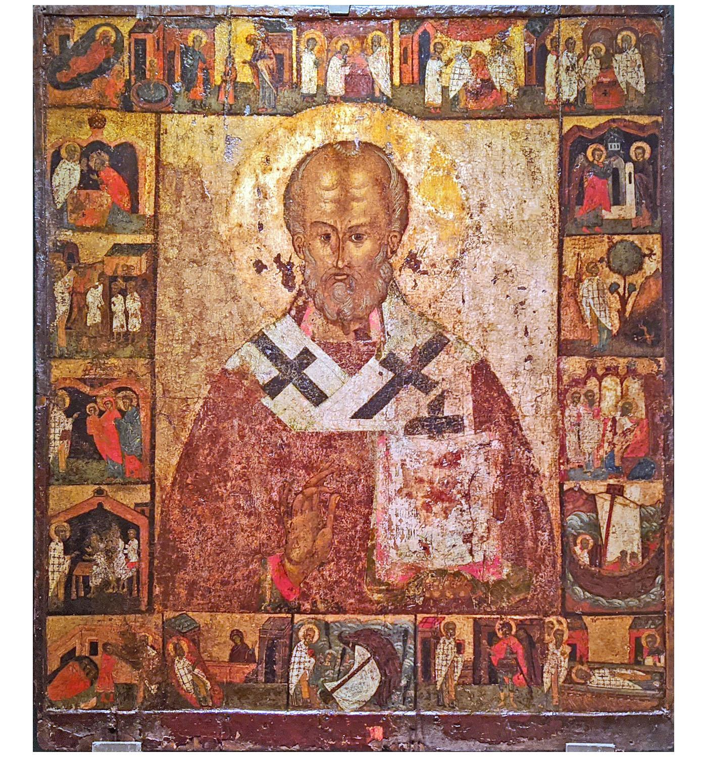 Свт. Николай Чудотворец с житием. 1460-е. Псков