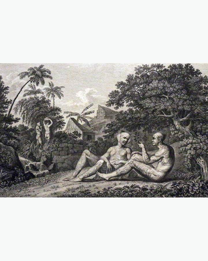 И.С. Клаубер, И. Ческий. Жители о. Нуку-Хива. 1813