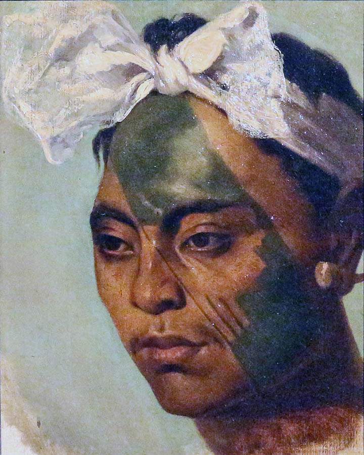 Феликс Маран-Буассавер. Житель Маркизских островов. 1846