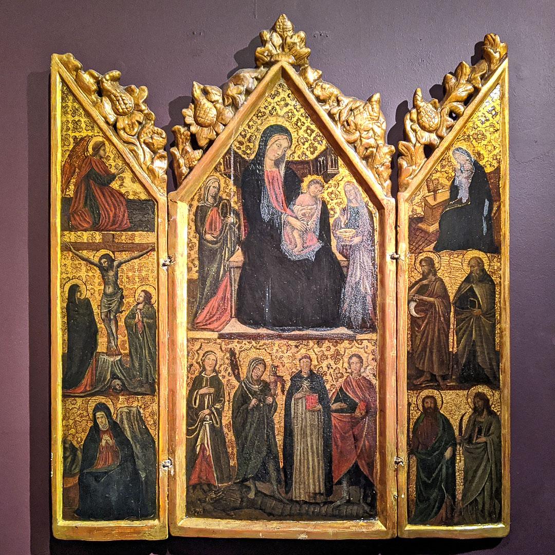 Андреа ди Бартоло. Триптих. Конец XIV – начало XV в.