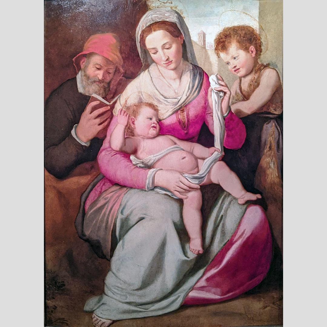 Санти ди Тито. Святое семейство с Иоанном Крестителем. 1580-1590