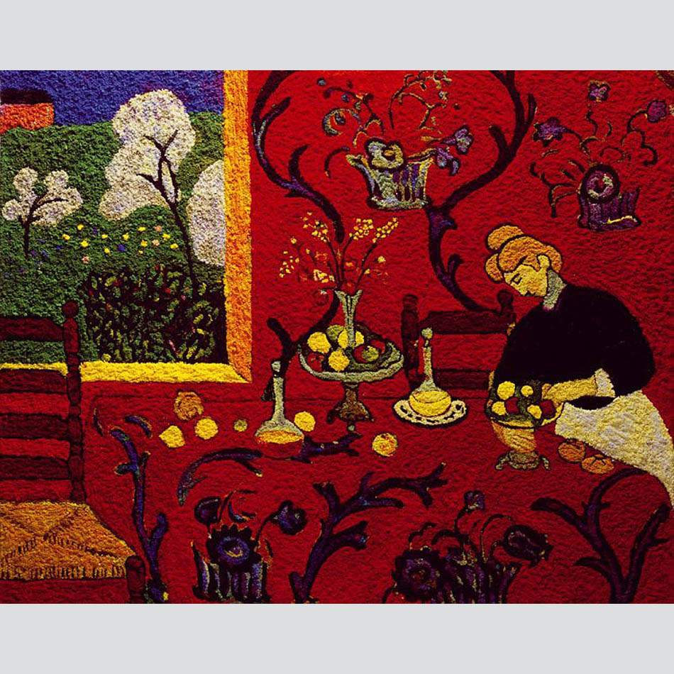 Vik Muniz. Harmony in Red, after Matisse