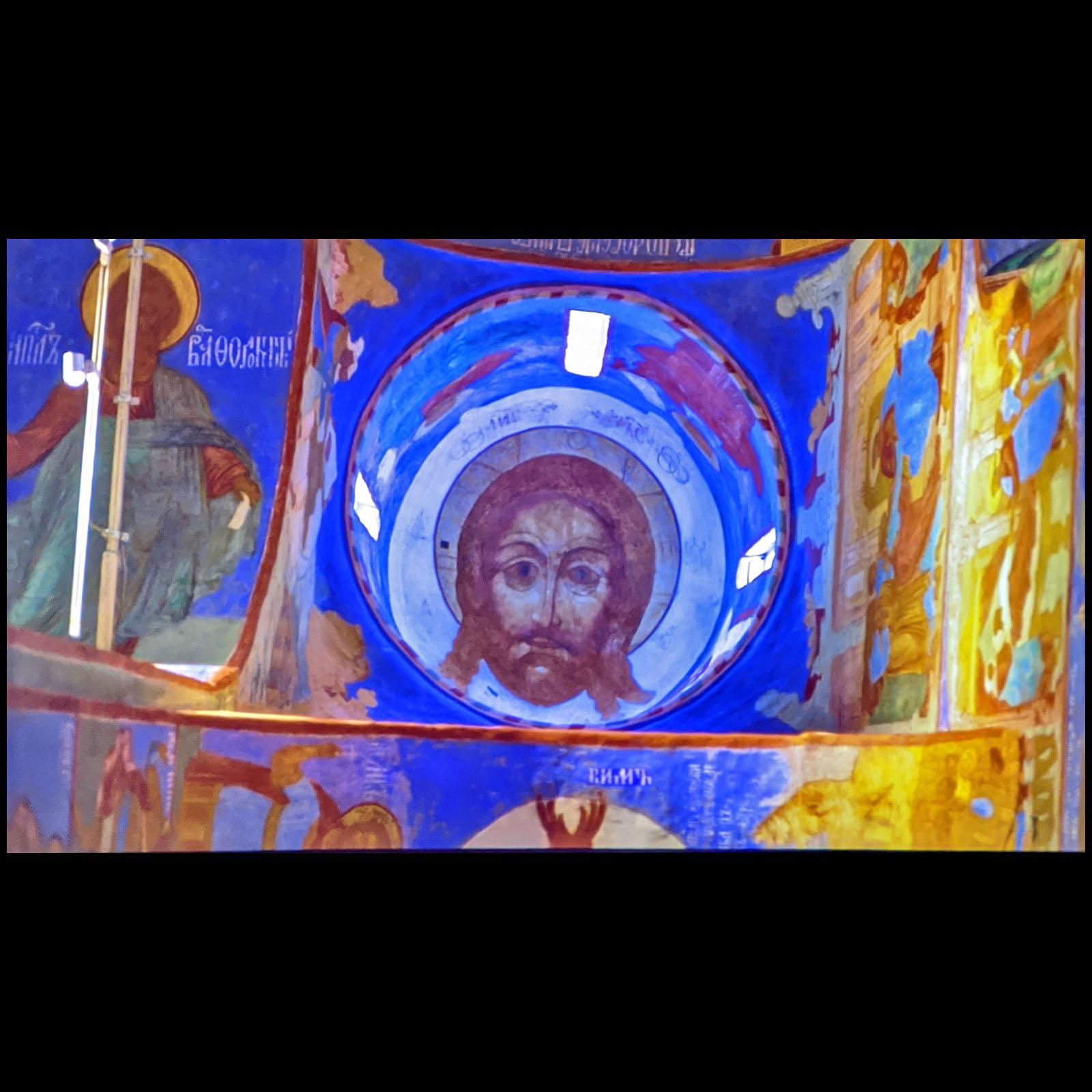Гурий Никитин. Фреска Преображенского собора, Суздаль. XVII в. (кадр видео)