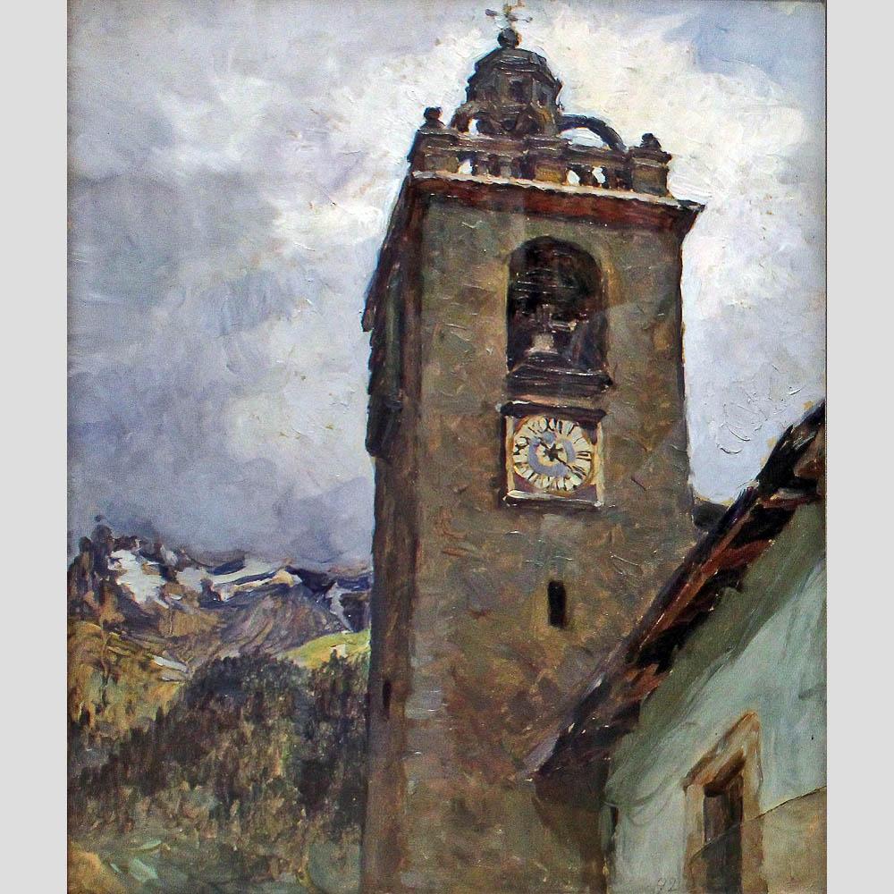 Мария Якунчикова-Вебер. Колокольня церкви в Шамбери. 1892